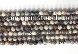 CNG9094 15.5 inches 6mm faceted nuggets purple striped jasper beads