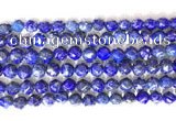 CNG9100 15.5 inches 8mm faceted nuggets lapis lazuli beads