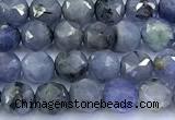 CNG9107 15 inches 4mm faceted nuggets tanzanite beads