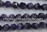 CNG928 15 inches 8mm faceted nuggets amethyst gemstone beads