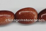 CNG96 15.5 inches 12*18mm - 20*30mm nuggets goldstone gemstone beads