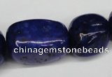 CNG98 15.5 inches 15*20mm - 20*35mm nuggets dyed lapis lazuli beads