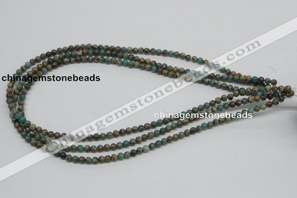 CNI01 16 inches 4mm round natural imperial jasper beads wholesale