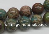 CNI06 16 inches 14mm round natural imperial jasper beads wholesale