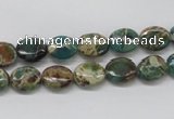 CNI10 16 inches 8*10mm oval natural imperial jasper beads wholesale