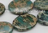 CNI12 16 inches 20*30mm oval natural imperial jasper beads wholesale