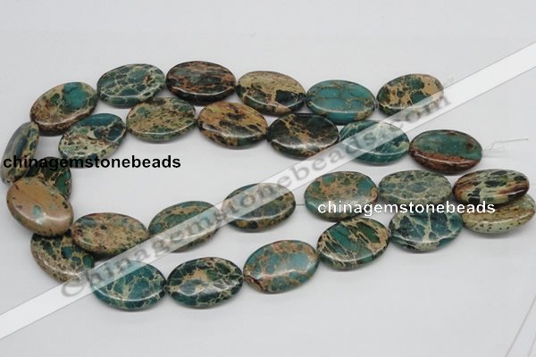 CNI12 16 inches 20*30mm oval natural imperial jasper beads wholesale