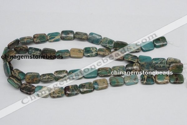 CNI15 16 inches 12*16mm rectangle natural imperial jasper beads wholesale
