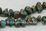 CNI19 16 inches 6*8mm - 8*12mm nuggets natural imperial jasper chip beads