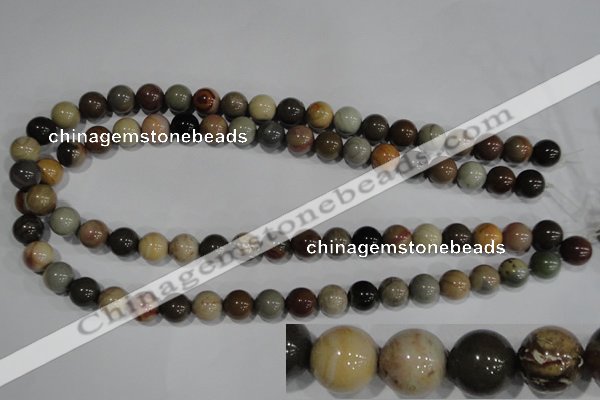 CNI204 15.5 inches 12mm round imperial jasper beads wholesale