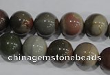 CNI205 15.5 inches 14mm round imperial jasper beads wholesale