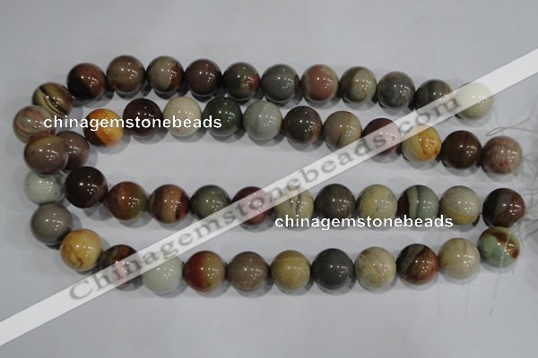 CNI206 15.5 inches 16mm round imperial jasper beads wholesale