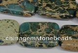 CNI28 15.5 inches 20*30mm rectangle natural imperial jasper beads