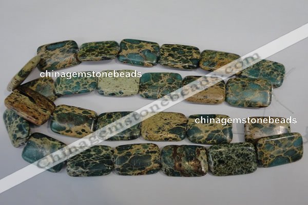 CNI28 15.5 inches 20*30mm rectangle natural imperial jasper beads