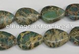 CNI29 15.5 inches 13*18mm flat teardrop natural imperial jasper beads