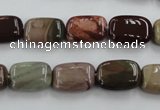 CNI311 15.5 inches 8*14mm rectangle imperial jasper beads wholesale