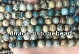 CNI402 15.5 inches 8mm round blue impression jasper beads