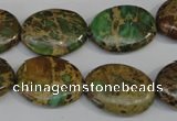 CNI42 15.5 inches 15*20mm oval natural imperial jasper beads