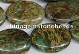 CNI43 15.5 inches 22*30mm oval natural imperial jasper beads