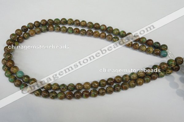 CNI50 15.5 inches 8mm round natural imperial jasper beads