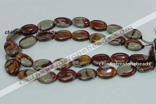 CNJ07 15.5 inches 18*25mm oval natural noreena jasper beads