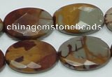 CNJ11 15.5 inches 18*25mm faceted oval natural noreena jasper beads