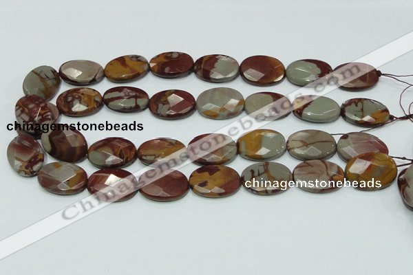 CNJ11 15.5 inches 18*25mm faceted oval natural noreena jasper beads