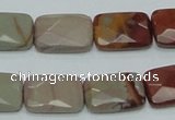 CNJ12 15.5 inches 13*18mm faceted rectangle natural noreena jasper beads