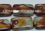 CNJ14 15.5 inches 22*30mm faceted rectangle natural noreena jasper beads