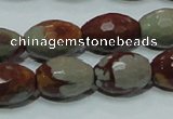 CNJ29 15.5 inches 13*18mm faceted rice natural noreena jasper beads