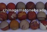 CNJ302 15.5 inches 8mm round matte noreena jasper beads wholesale