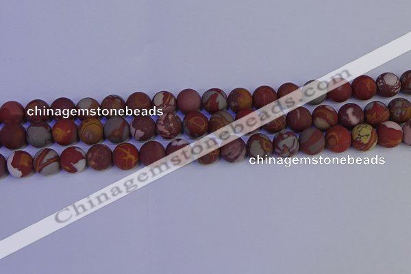 CNJ303 15.5 inches 10mm round matte noreena jasper beads wholesale