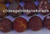 CNJ305 15.5 inches 14mm round matte noreena jasper beads wholesale