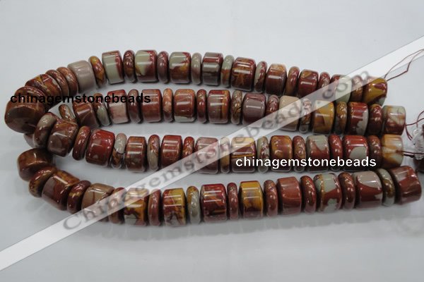 CNJ31 15.5 inches 6*18mm & 12*18mm rondelle noreena jasper beads