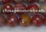 CNJ312 15.5 inches 12mm faceted round noreena jasper beads