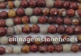 CNJ35 15.5 inches 4mm faceted round noreena jasper beads