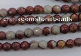 CNJ36 15.5 inches 6mm faceted round noreena jasper beads