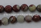 CNJ37 15.5 inches 8mm faceted round noreena jasper beads wholesale