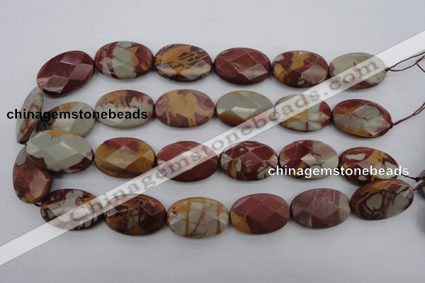 CNJ52 15.5 inches 20*30mm faceted oval noreena jasper beads