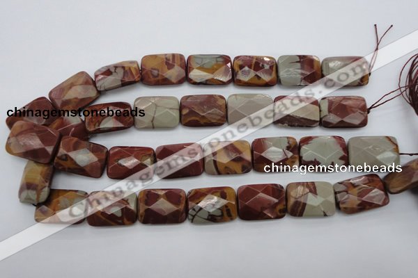 CNJ55 15.5 inches 18*25mm faceted rectangle noreena jasper beads