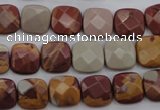 CNJ58 15.5 inches 12*12mm faceted square noreena jasper beads