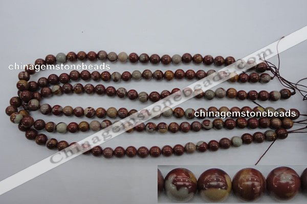 CNJ67 15.5 inches 8mm round noreena jasper beads wholesale