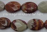 CNJ85 15.5 inches 15*20mm faceted oval noreena jasper beads wholesale