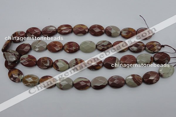 CNJ85 15.5 inches 15*20mm faceted oval noreena jasper beads wholesale