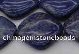 CNL1137 15.5 inches 25*25mm diamond lapis lazuli gemstone beads