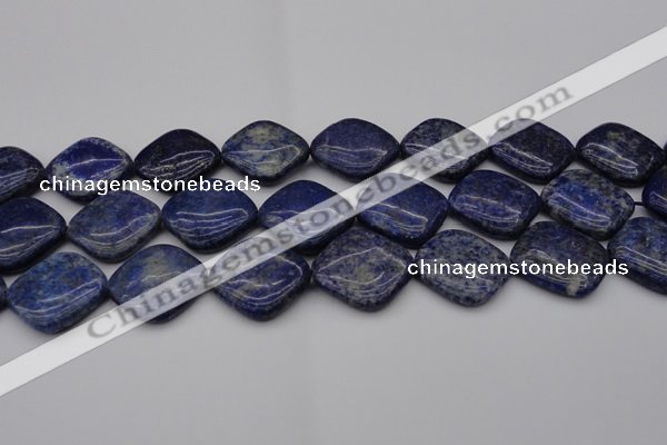 CNL1137 15.5 inches 25*25mm diamond lapis lazuli gemstone beads