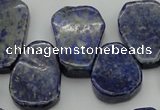 CNL1153 Top drilled 15*20mm - 18*25mm freeform lapis lazuli beads