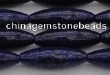 CNL1159 15.5 inches 10*30mm rice lapis lazuli gemstone beads