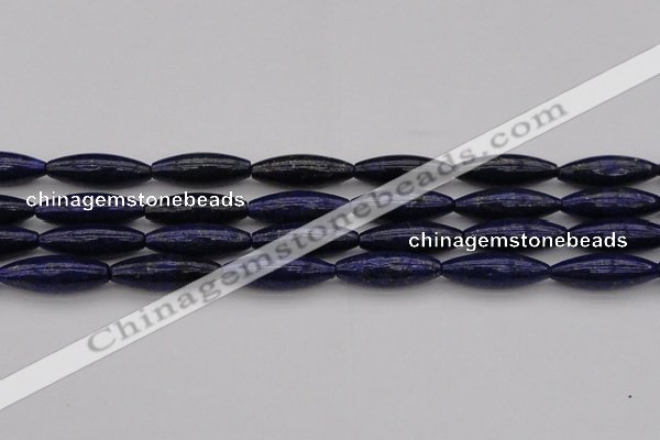 CNL1159 15.5 inches 10*30mm rice lapis lazuli gemstone beads