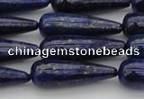 CNL1161 15.5 inches 10*30mm teardrop lapis lazuli gemstone beads